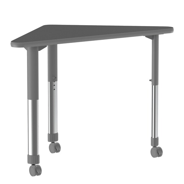 HPL Collaborative Desk - Casters - Wing